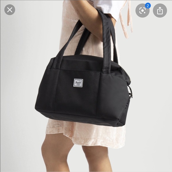 herschel black tote